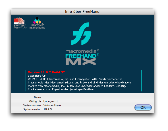 Macromedia freehand mx for mac